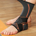 Ankle Support Brace with Adjustable Wrap Breathable Knit Compression Sleeve for Sports Workout Running Walking Fitness Daily Wea