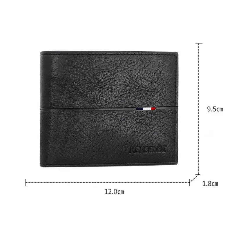 Slim Men Wallets New Short Zipper Card Holder Photo Holder Male Purse Simple Coin Pocket High Quality PU Leather Men's Wallet