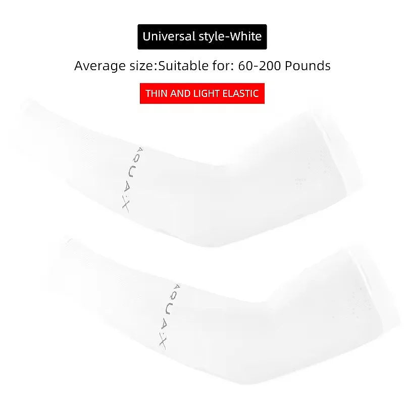 Ice Silk Sports Arm Sleeves for Men UV Protection Sunshade Cooling Summer Arm Covers for Cycling Outdoor Travel Running Fitness