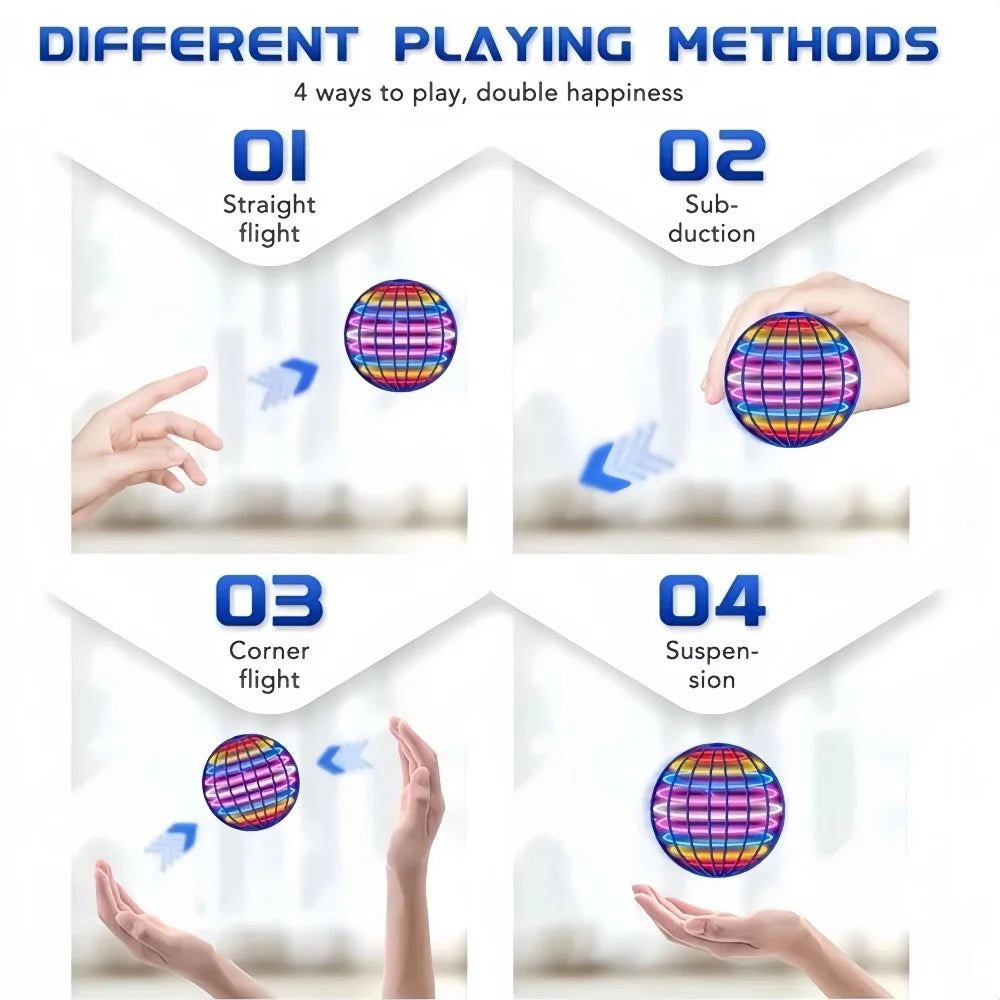 LED Hand-Controlled Flying Ball Toy