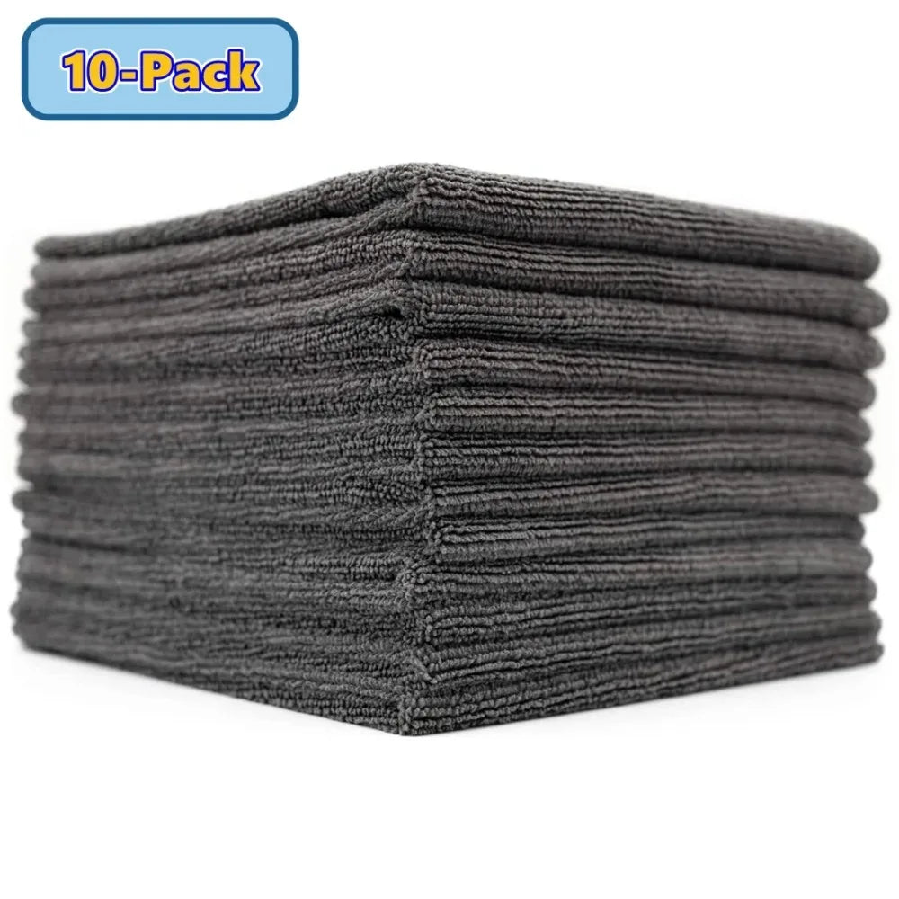 10pcs car cleaning towels, multi-purpose car detailing wipes, car drying cloths