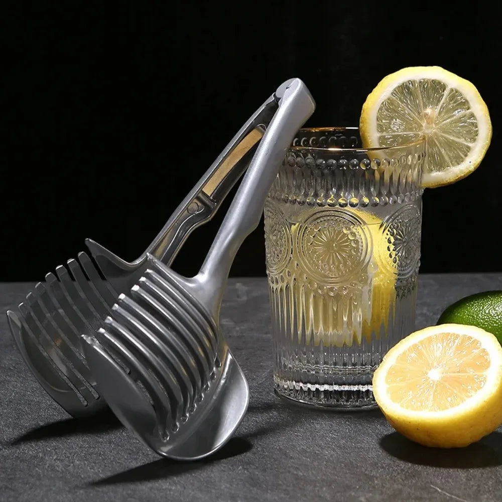 Stainless Steel Fruit Slicer Clip for Tomato, Onion and Citrus
