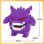 DIY Pokemon Blocks Small Cartoon Mini Building Block Pikachu Charizard Eevee Mewtwo Anime Assemble Action Model Dolls Toys