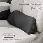 Car Seat Pillow Memory Foam Lumbar Support Breathable Back Protector Suitable for Office Chairs and Car Interior Accessories