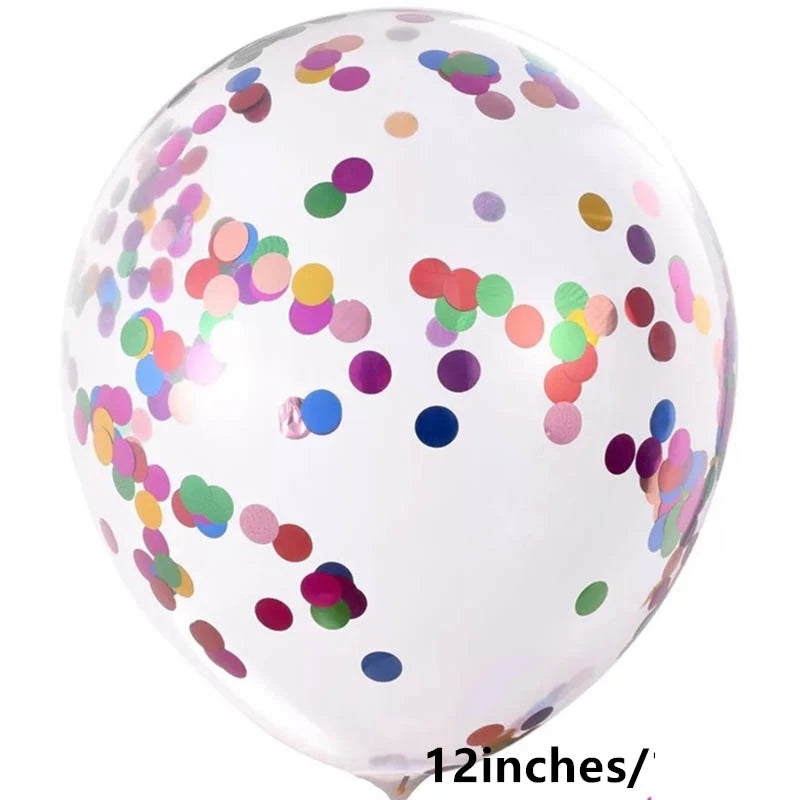 Gold Silver Confetti Balloons Glitter Sequin Globos Helium Balloon Birthday Party Halloween Christmas Party  Wedding Decorations