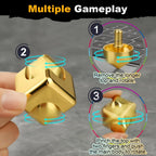 Alloy Cube Spinner Stress Relief Toy – Portable Desk Focus Gadget