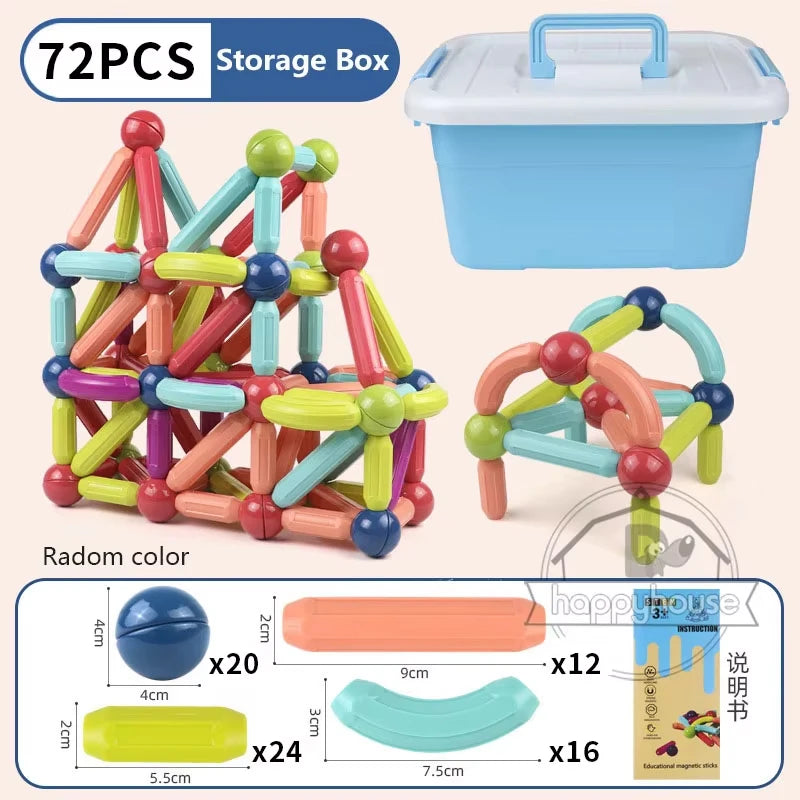 Magnetic Constructor Blocks STEM Building Set for Creative Kids