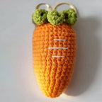 Cute Fruit Crochet Keychain Strawberry Cherry Bag Charm