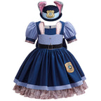 Girls Judy Hopps Bunny Police Costume Dress – Zootopia Outfit