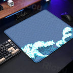Gaming Mice Mat Great Wave Art Control Mousepad Anti-slip Small Deskmat Pc Gamer Accessoires 18x22cm Lock Edge Speed KeyboardPad