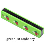 Wooden Harmonica Musical Instrument Toy for Early Learning Kids