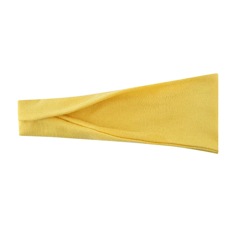 Women's Solid Color Elastic Turban Yoga Headband