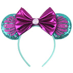 Sequin Mouse Ears Bow Headband for Women & Girls