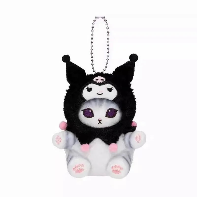 Mofusand Anime Plush Keychain Cute Cat Bag Charm