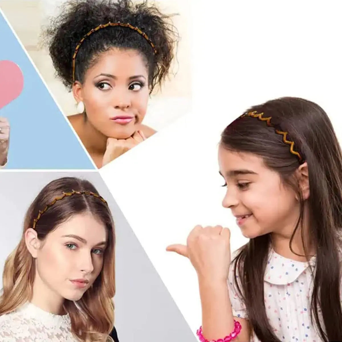 Korean U Shape Non-Slip Hair Comb Headband for Women