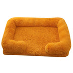 Dog Bed Dog Plush Pet Bed Winter Thickened Pad Dog Sleeping Bed Sofa Removable Pad Dog Small Large Dog Square Kennel