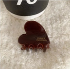 Mini Heart Acetate Hair Claw Clip for Women & Girls