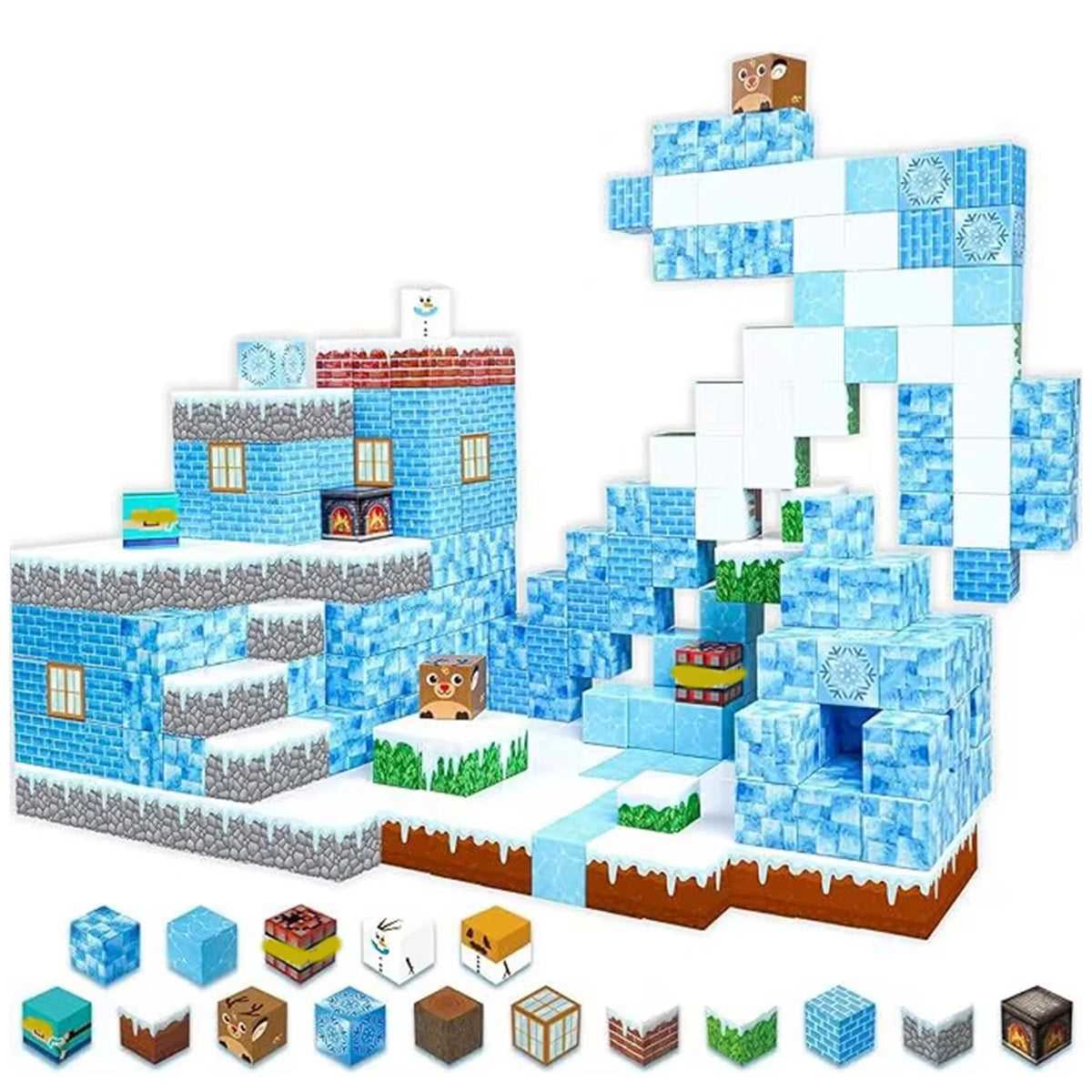 Sensory Montessori Magnetic Stacking Cubes