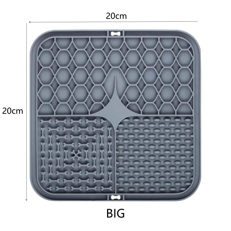 Pet Dog Cat Licking Pad Licking Pad Anti Choking Slow Food Utensils Slow Food Bowl Licking Plate Pet Cat Yogurt Meal Mat
