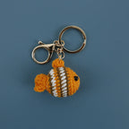 Cute Crochet Stingray Keychain Marine Fish Bag Charm