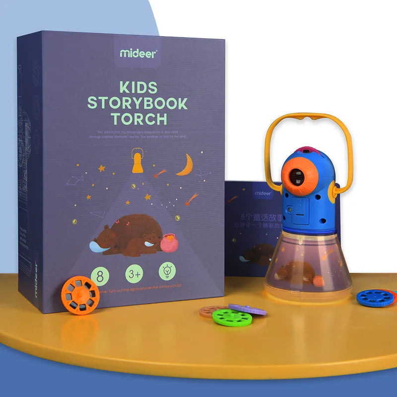 Children's Story Projector with Night Light Flashlight Toy Story Machine Sleeping Lamp Luminous Toys Baby Early Education Toys
