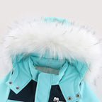 Ircomll Kids Boy Girl Winter Snowsuit Plus Velvet Toddler Jacket Clothes For Boy Infant Jumpsuit Hoodied Overalls 2-6Y Outwear