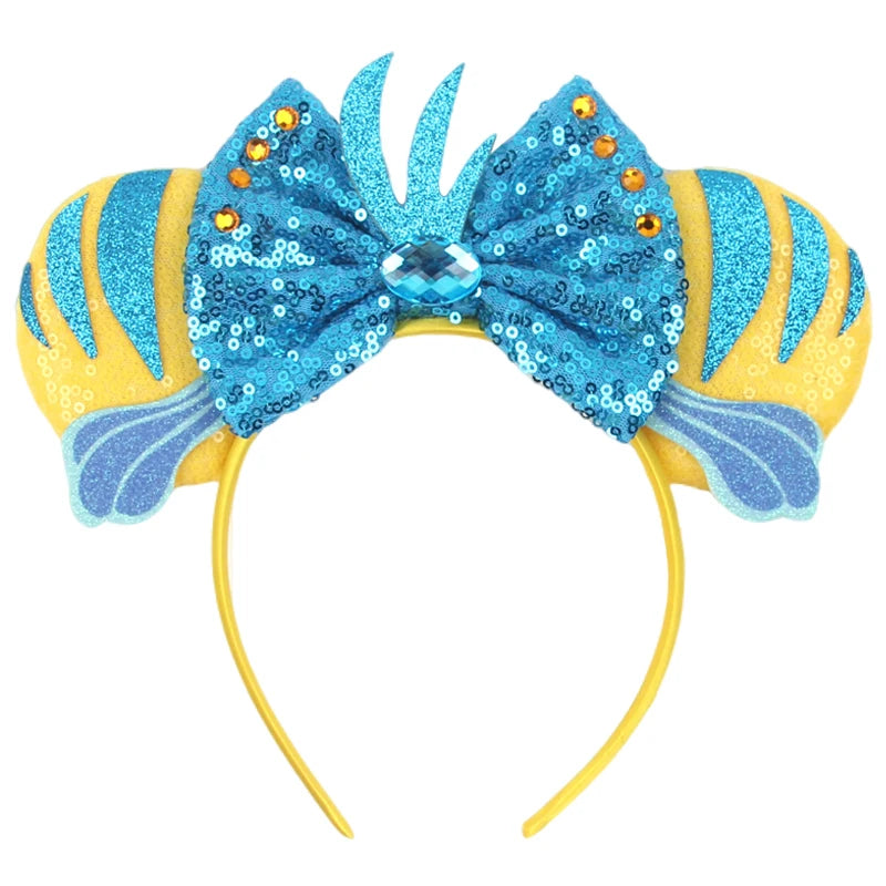 Sequin Mouse Ears Bow Headband for Women & Girls
