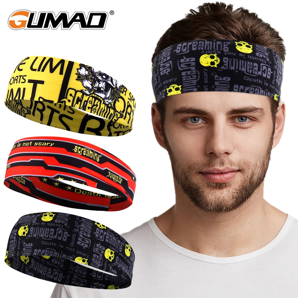 Gothic Skull Sports Sweatband Headband for Men & Women