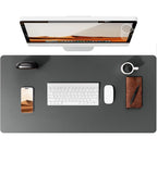 Large Mouse Pad,Office Desk Mat, Leather Desk Pad Protector, Non-Slip PU Leather Desk Blotter, Laptop Desk Pad