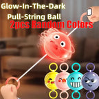 Rotating Flash Flying Ball Toy Rotating Cable Toy LED Light Luminous Leisure Stress Relief Toy Gift  Reward 51mm