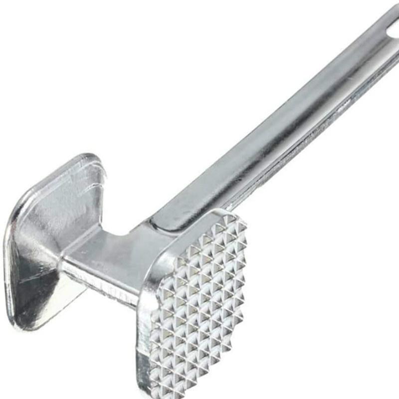Heavy-Duty Zinc Alloy Meat Tenderizer Hammer – Steak, Chicken & Pork Meat Mallet