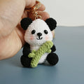 Funny Sheep Crochet Keychain Cute Animal Bag Charm
