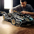 1690PCS Green Racing Car Building Blocks – DIY Model Kit