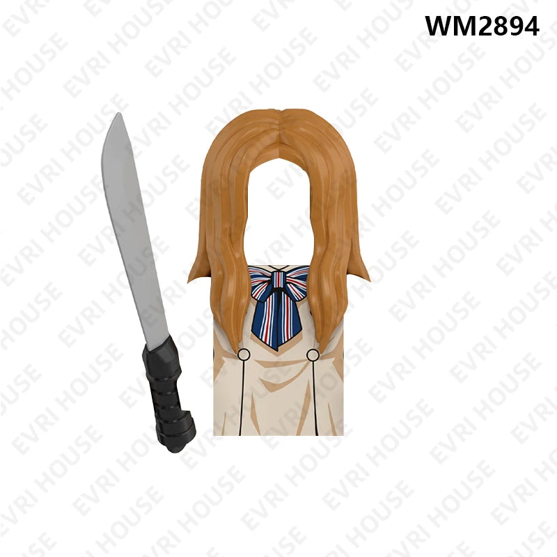 Horror Movie Mini Action Figures Bricks Building Blocks Accessory Toys For Children WM6205