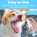 Pet Oral Hygiene Spray 60ml Dogs Cats Teeth Clean Freshens Breat  Removes Bad Breath Prevents Calculus Oral Care Water Additive