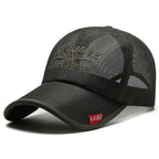 Summer Embroidered Mesh Baseball Cap for Sun Protection
