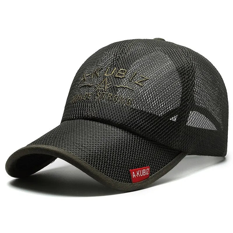 Summer Embroidered Mesh Baseball Cap for Sun Protection