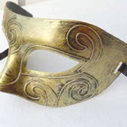 Halloween Mask Hot Sale Party Face Mask Lovely Men Burnished Antique Silver/Gold Venetian Mardi Gras Masquerade Party Ball Mask