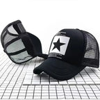 Breathable Mesh Snapback Baseball Cap for Casual Outdoor Style