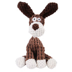 Corduroy Dog Molar Plush Toy for Interactive Chewing and Play