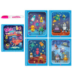 Magic Water Drawing Book with Reusable Coloring Pen for Kids Fun