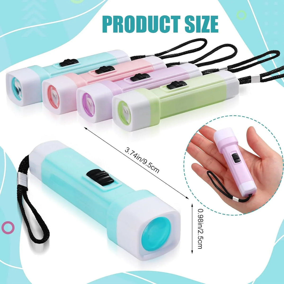 5-100 Pcs Mini LED Flashlights Toy for Kids Birthday Party Favors Halloween Christmas Carnival Wedding Guest Gifts Decor