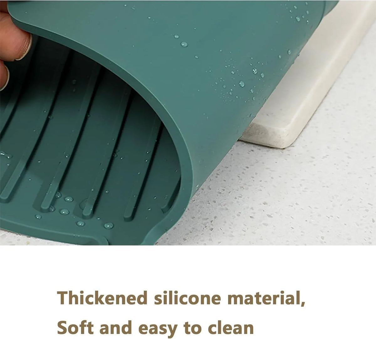 Silicone Faucet Splash Guard – Sink Drain Pad & Countertop Protector