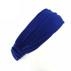 Wide Cotton Knotted Sports Headband for Women