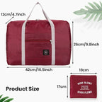 2 Pack Foldable Travel Duffel Bags for Carry-On & Weekender Travel