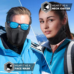 Outdoor face mask, cycling antifreeze head cover, winter skiing face protection, warm ear mask, fleece windproof face mask