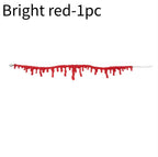 2/1pcs Halloween Horror Blood Necklace Fake Vampire Dark Blood Necklace Halloween Decoration Cosplay Costume Party Accessories