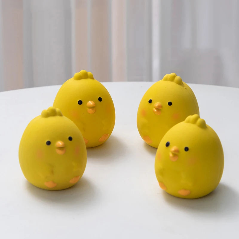 Rubber Squeaky Chicken Dog Toy for Interactive Chewing and Play