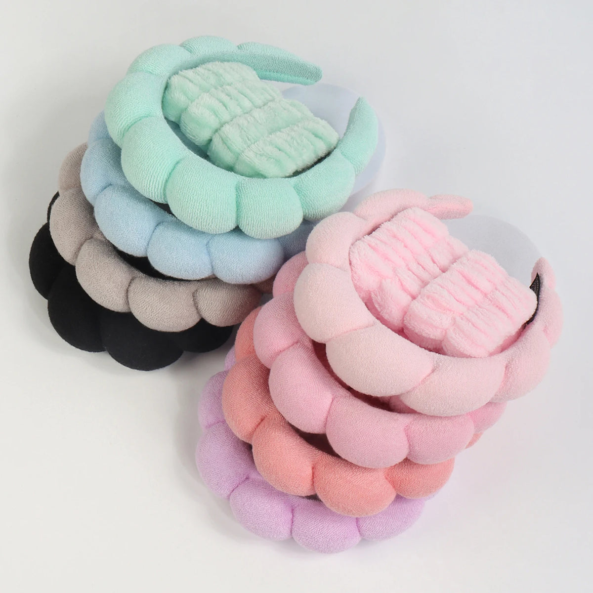 Microfiber Spa Headband & Face Wash Wristband Set