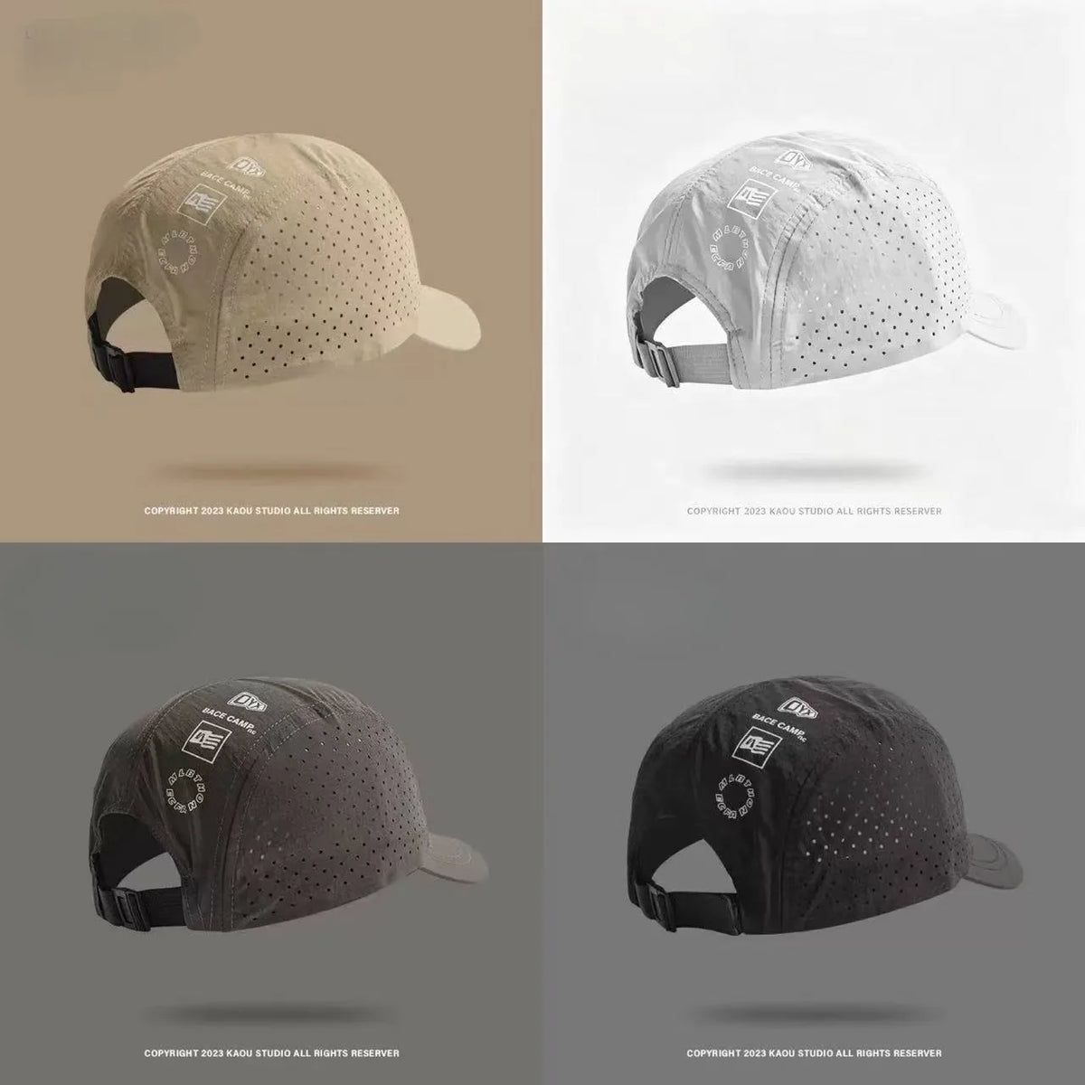 Short Brim Quick Dry Mesh Baseball Cap with UV Sun Protection